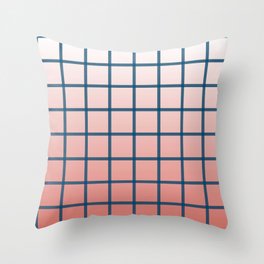 grid pattern Throw Pillow