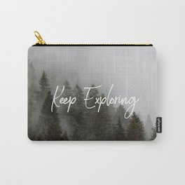 Keep Exploring Through the Forest Fog Carry-All Pouch