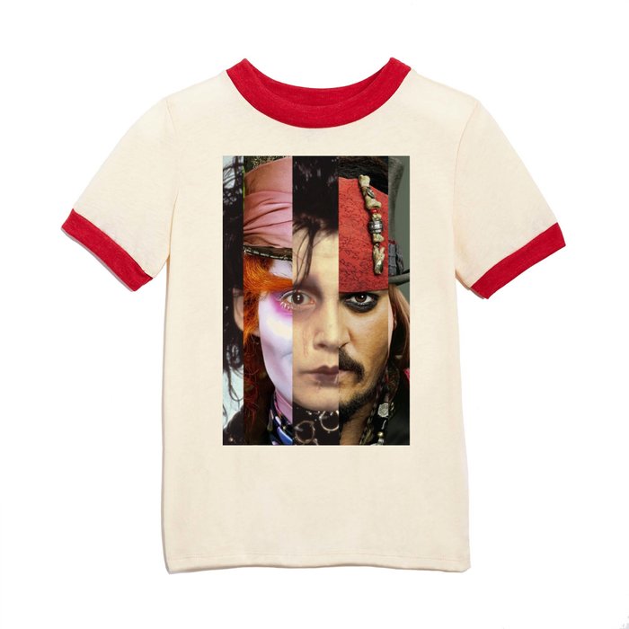 Faces Johnny Depp Kids T Shirt