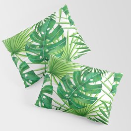 Tropical leaves Pillow Sham