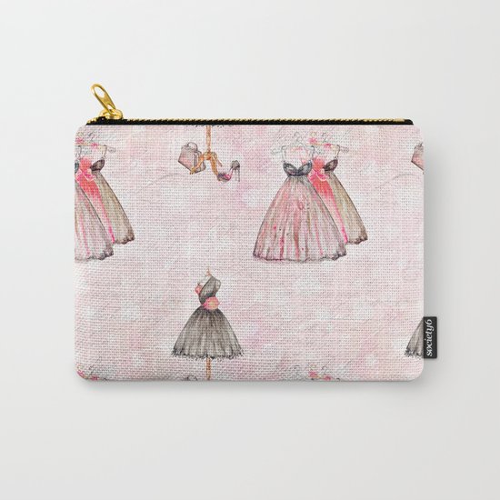 Black dress fashion #2 Carry-All Pouch