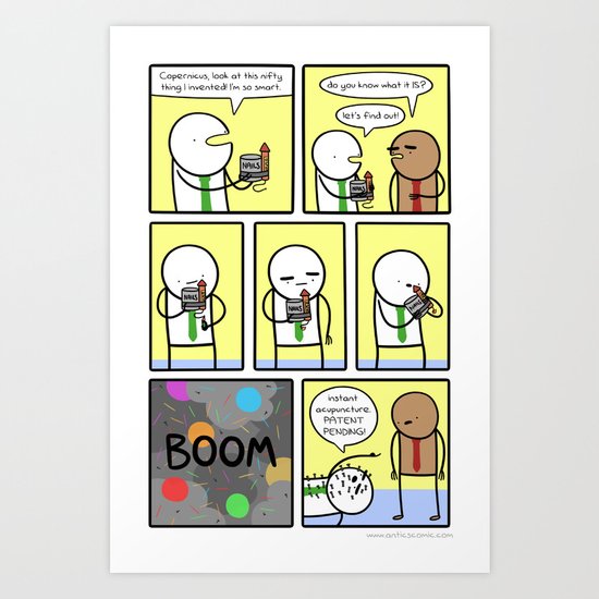 Antics #266 - father of invention Art Print
