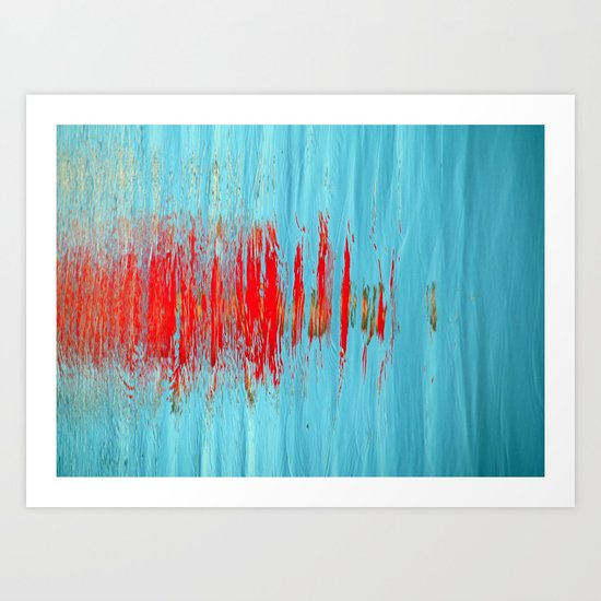 Slash of Red Art Print