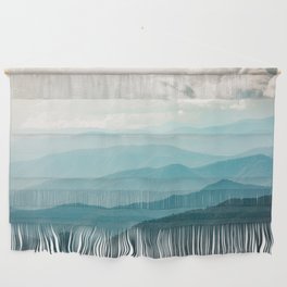 Turquoise Smoky Mountains - Wanderlust Nature Photography Wall Hanging