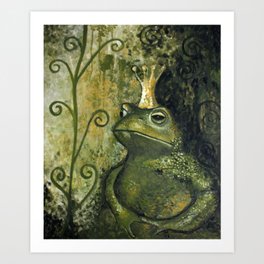 The FROG KING Art Print