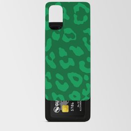 Leopard Print Pale Greens Android Card Case