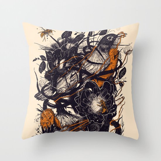 Natural Mystic Throw Pillow