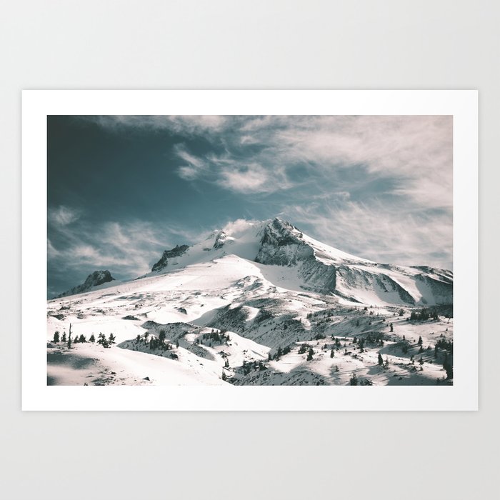 Mount Hood II Art Print by Hannah Kemp | Society6