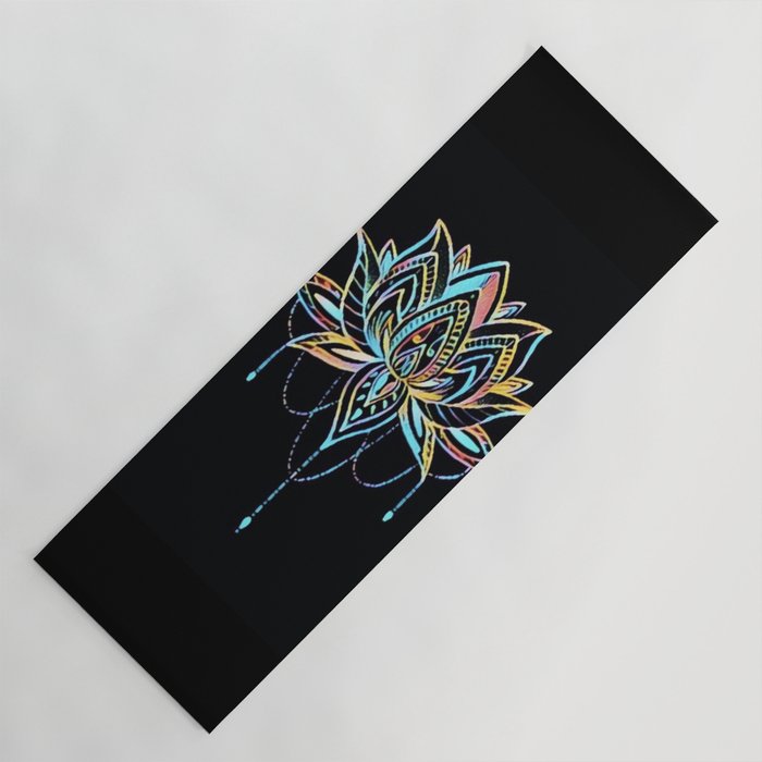 Pastel Lotus Yoga Mat