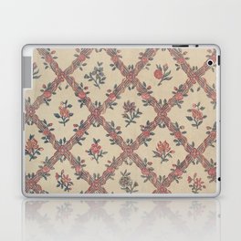 Antique Chintz Diamond Lattice and Floral Design Laptop Skin