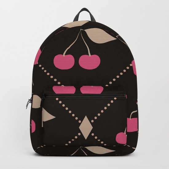 Red cherries . Backpack