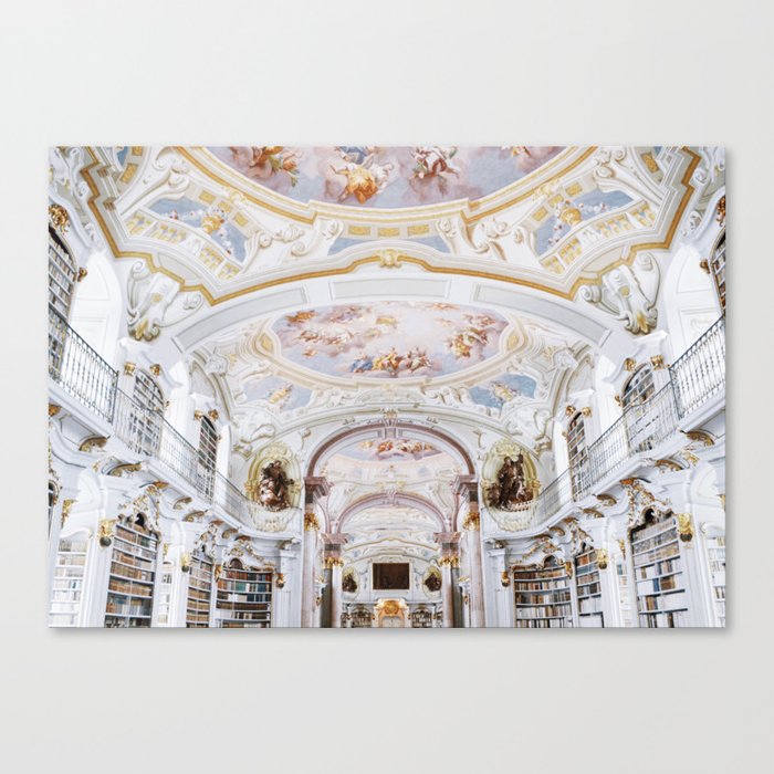 Must be the Place :: Admont Abbey Library Canvas Print