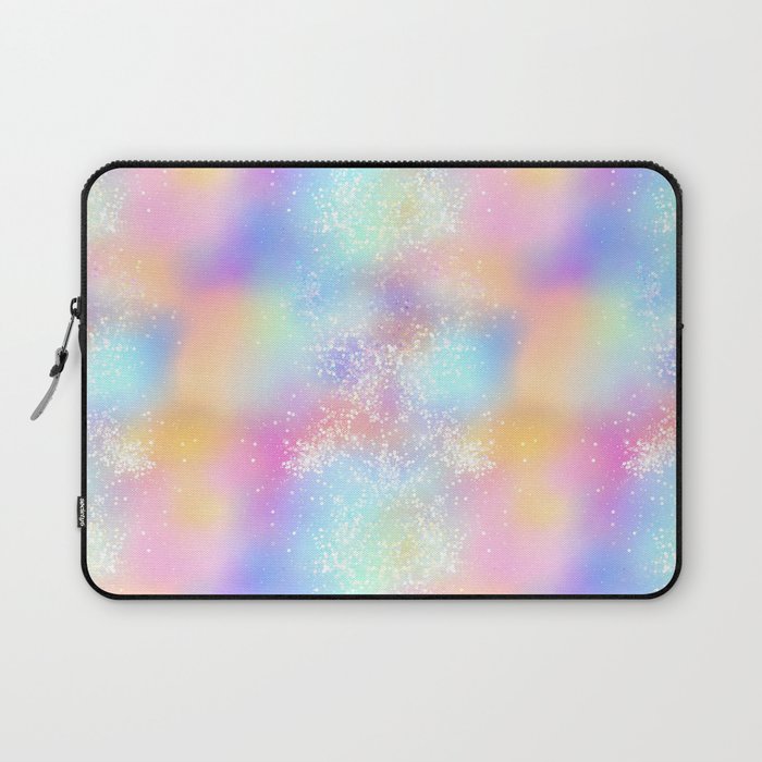Pretty Holographic Glitter Rainbow Laptop Sleeve
