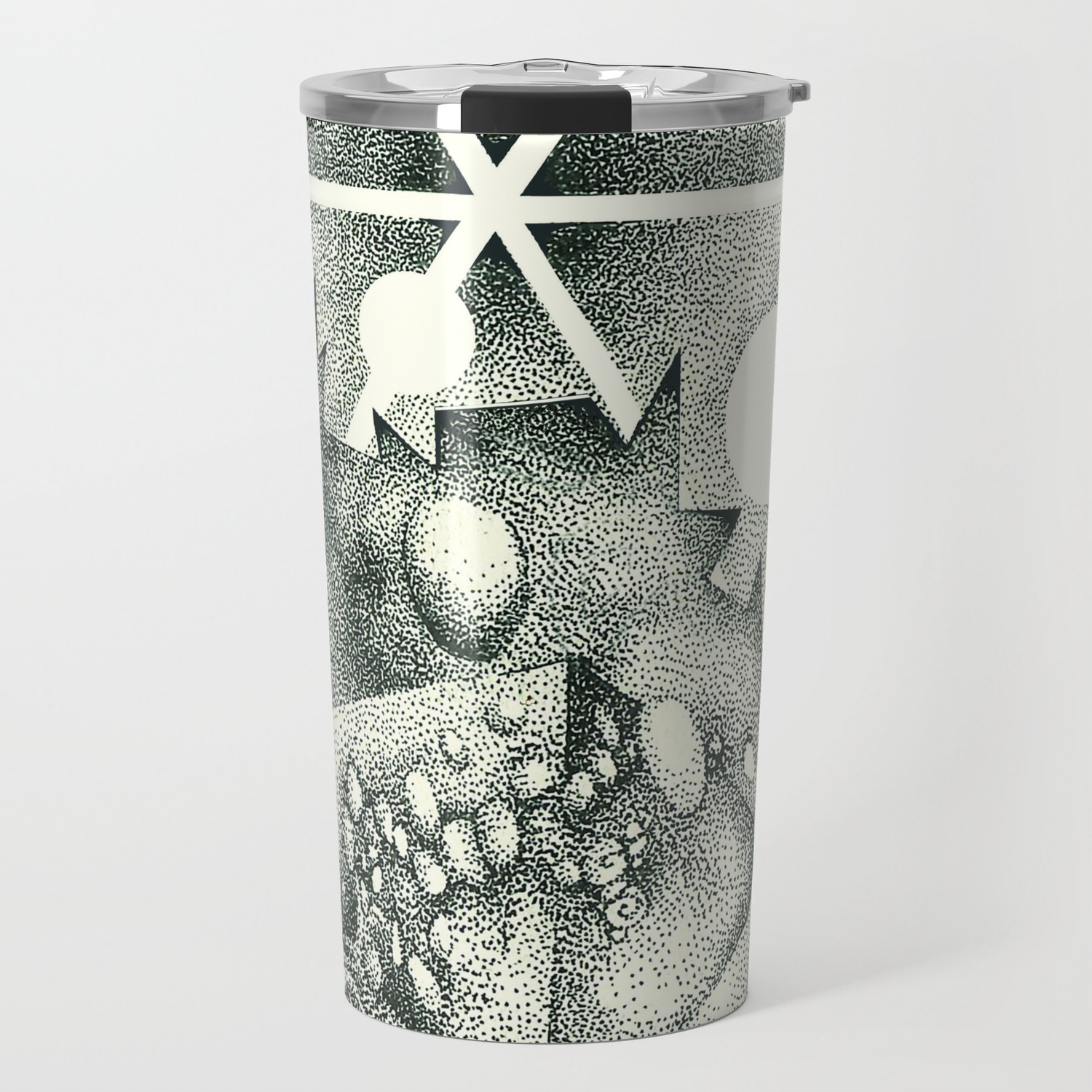 Crystalize Art Stippling Abstract Art Drawing Travel Mug By Japhethdailey Society6