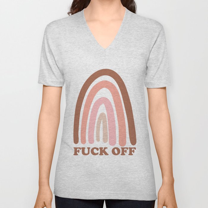 Fuck Off, Funny Quote V Neck T Shirt