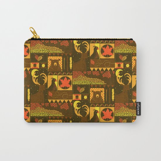 Fall Square Carry-All Pouch