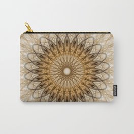 Pretty golden and beige mandala Carry-All Pouch