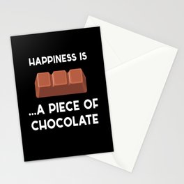 Piece Of Chocolate Chocolate Stationery Card