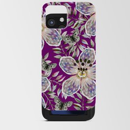 Fantasy Flower 1 Purple iPhone Card Case