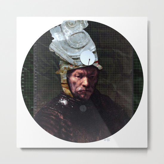Rembrantds Golden Helmet Collage 2 Metal Print