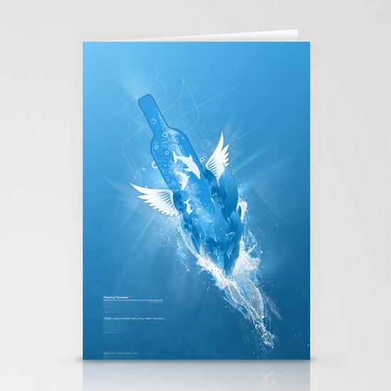 Flowing Paradise Stationery Cards
