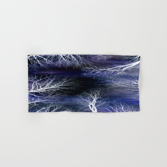 Abstract Midnight Trees Hand & Bath Towel