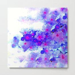 Cherry Blossom Tree Metal Print | Painting, Blueandpinktree, Tree, Bluetree, Garden, Cherryblossomtree, Spring, Abstracttree, Landscape, Abstract 