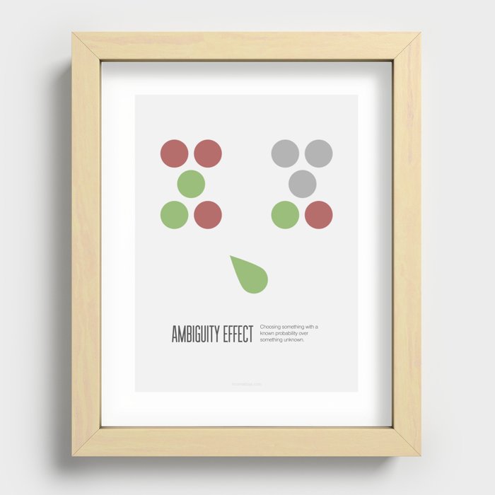 Ambiguity effect Recessed Framed Print