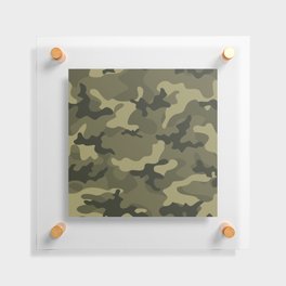 vintage military camouflage Floating Acrylic Print