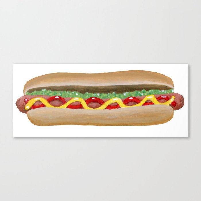 Hot Dog Canvas Print