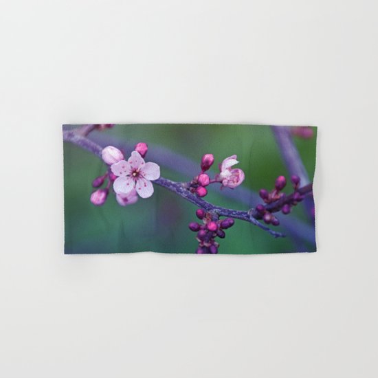 Dreamy purple Cherry Blossom Hand & Bath Towel