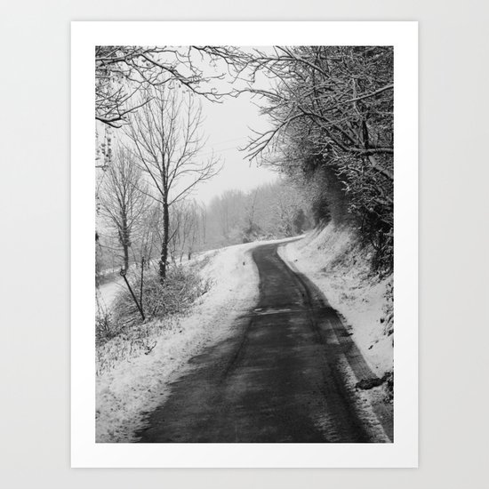 Winter Path Art Print