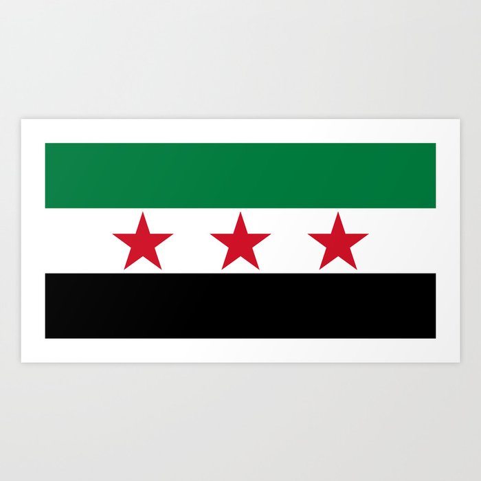 Independence flag of Syria Art Print
