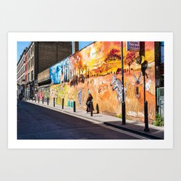 Street art in Brick Lane, London Art Print