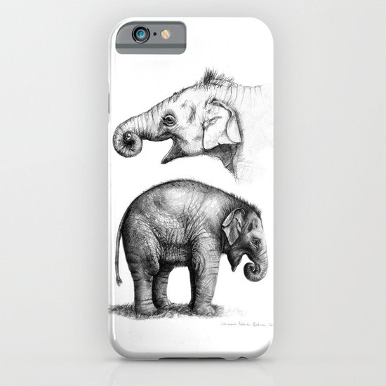 Baby Elephant study G2011-008c iPhone & iPod Case
