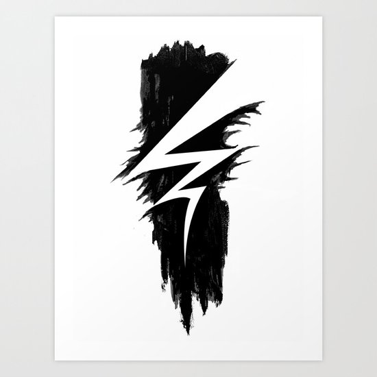 Lightning Arts Logo Art Print
