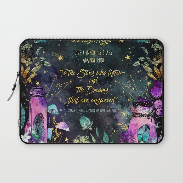 ACOTAR Quote Art To the Stars Who Listen Laptop Sleeve