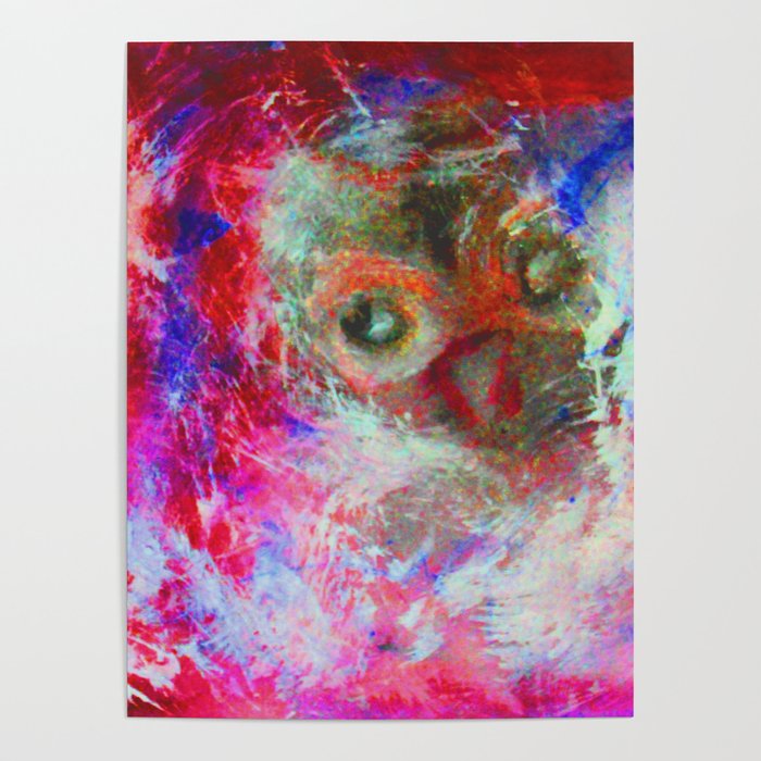 Abstract Owl   #society6 #decor #buyart Poster