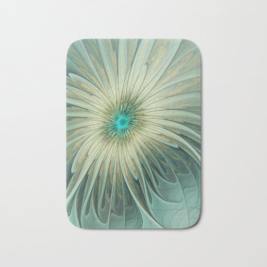 Emotions of a Flower, Abstract Fractal Art Bath Mat