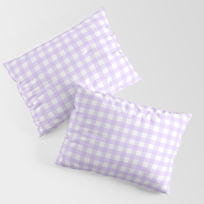 Lavender Gingham Pillow Sham