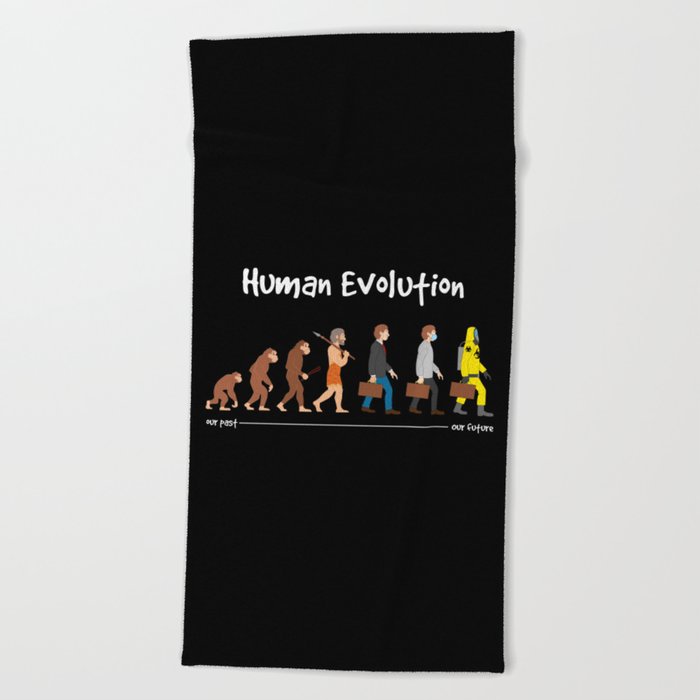 Evolution - past to future Beach Towel