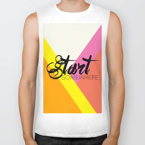 Start Somewhere Biker Tank