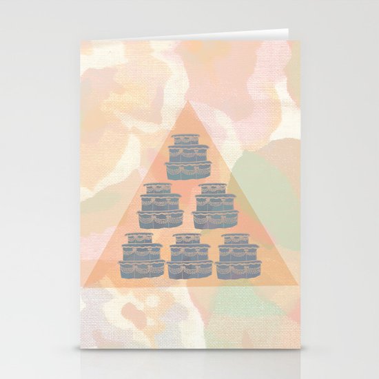 Cake and Flowers Stationery Cards