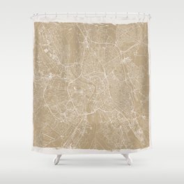 Toulouse - France - Boho Map Shower Curtain