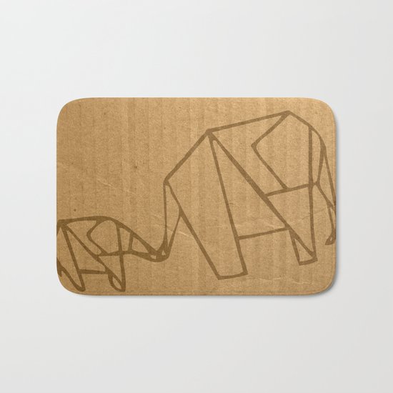 Origami - Elephant Bath Mat