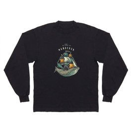 Whale | Petrol Grey Long Sleeve T Shirt