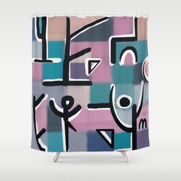 Night in the woods Shower Curtain
