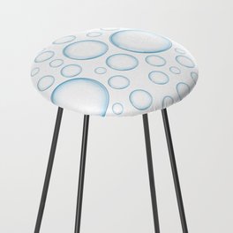 Pattern with Bubbles Counter Stool