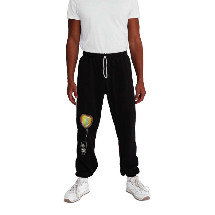 Robot With Heart Balloon Sweatpants