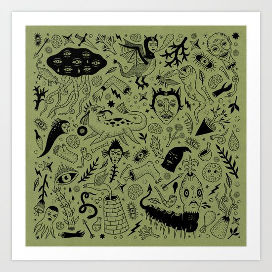 Curious Collection No. 2 Art Print